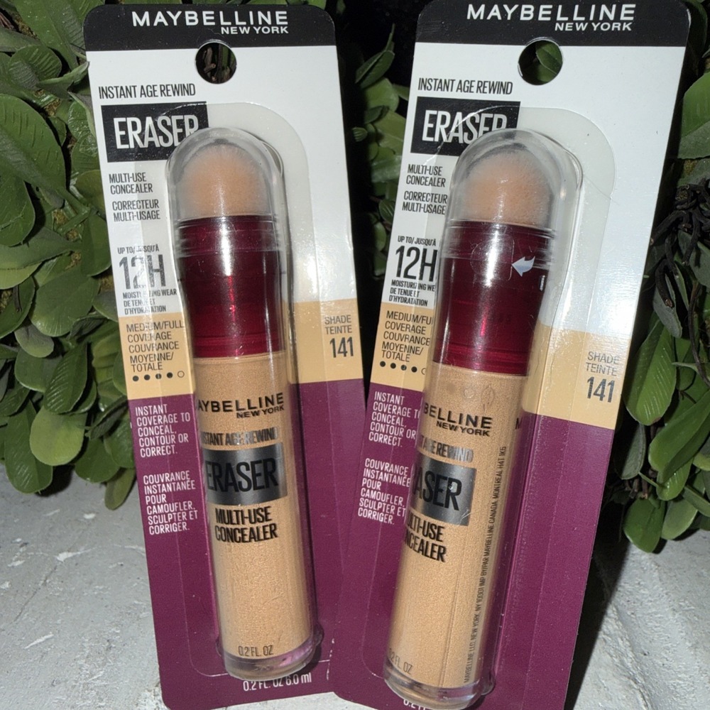 Maybelline Instant Age Rewind Eraser 12 Hr Multiuse Concealer Shade 141 Lot Of 2
